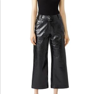 Three Floor Handsome Lady Faux Leather Pants US 10  UK 14 Perfect Condition